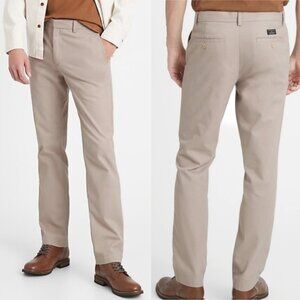 Banana Republic Aiden Chino Khaki Pants Slim Fit 31x32